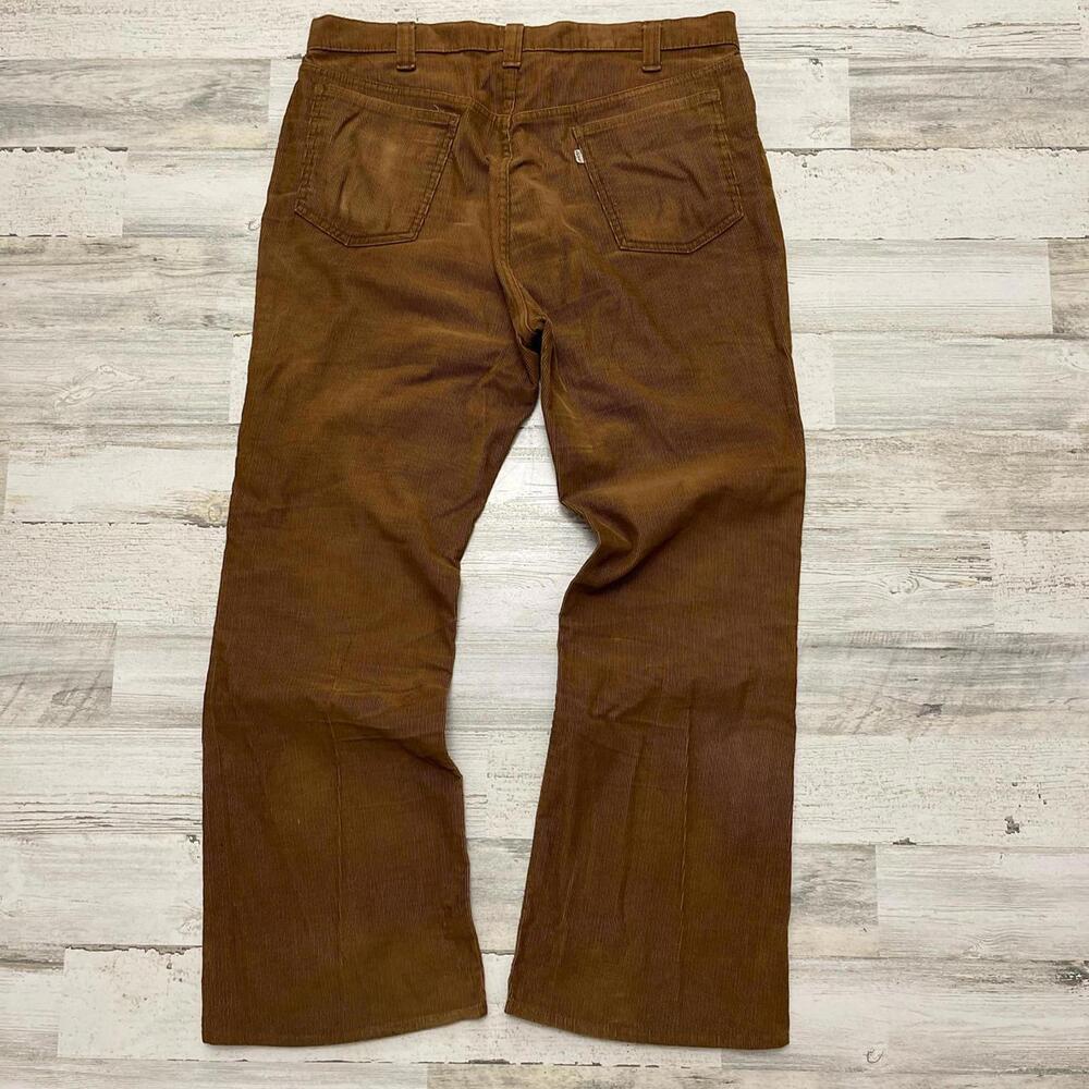 Vintage Levi’s 547 Brown Corduroy Bootcut Flared Pants 38x31